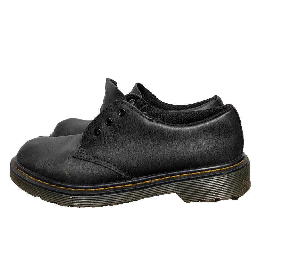 Dr Martens 1461 Oxfords Womens 5 Black Leather Lace Up Shoes Minimal Punk Work